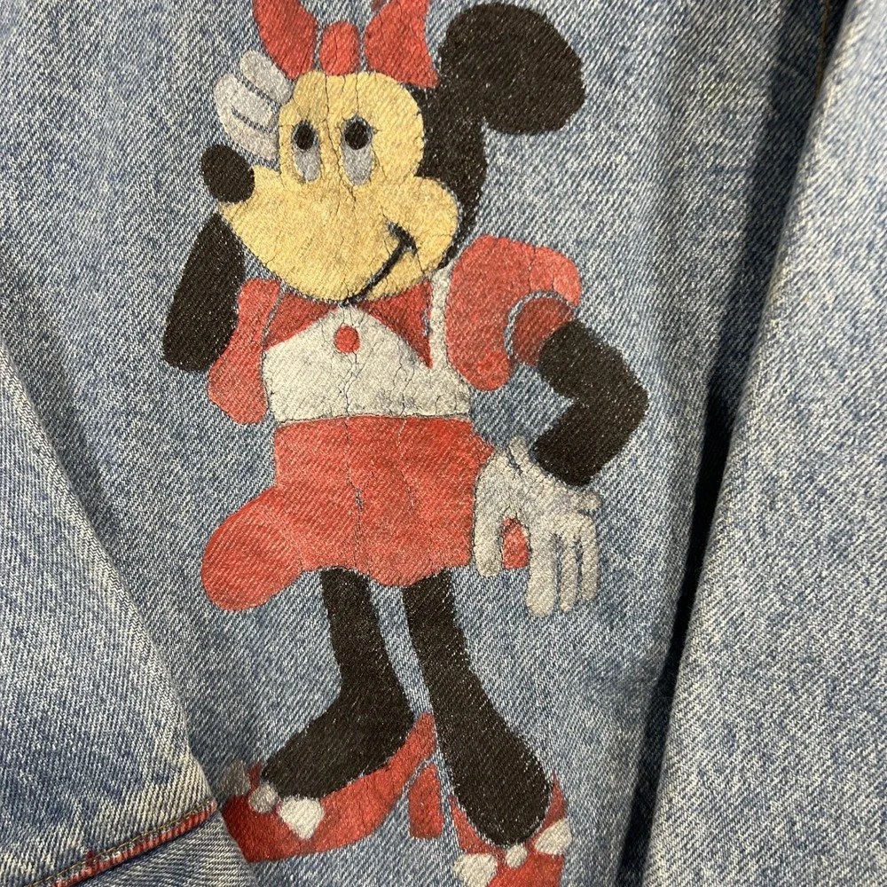 VTG 80s Levi's Orange Tab Custom Hand-Painted Disney Jacket Size 7